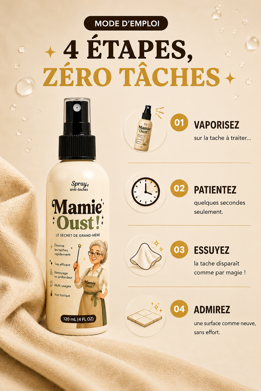 Mamie Oust Détachant instantané